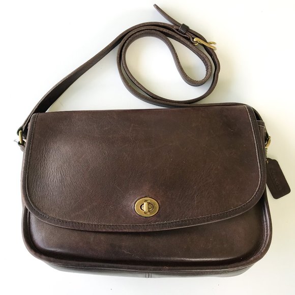 Coach Handbags - 90s Vintage Coach 'City Bag' Brown Leather 9790